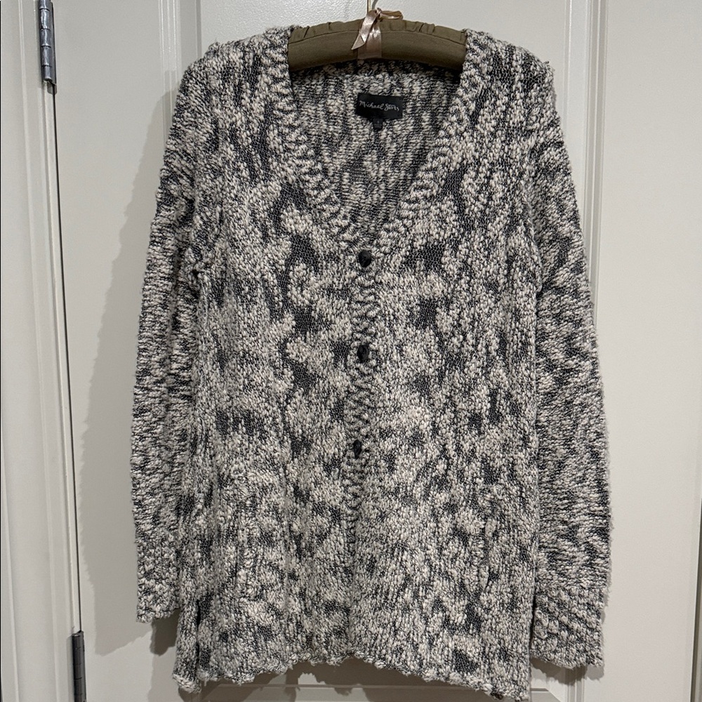 Michael Stars Black and White Knit Cardigan